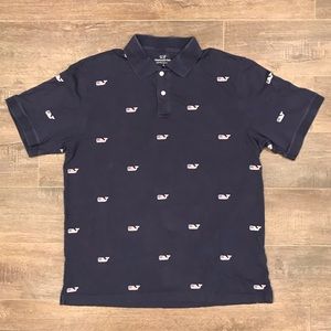 Vineyard Vines American Flag Whales Polo SS